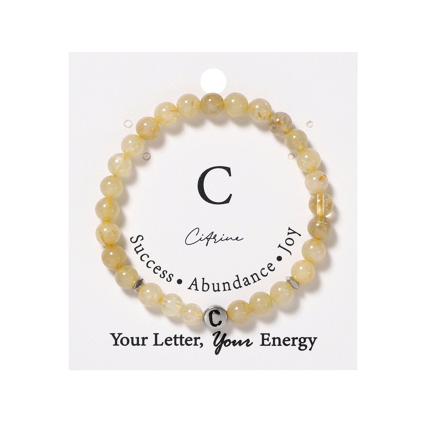 26 Letters Bracelets Natural Gemstone Beaded | Protection & Calm | Wholesale Bulk Pricing