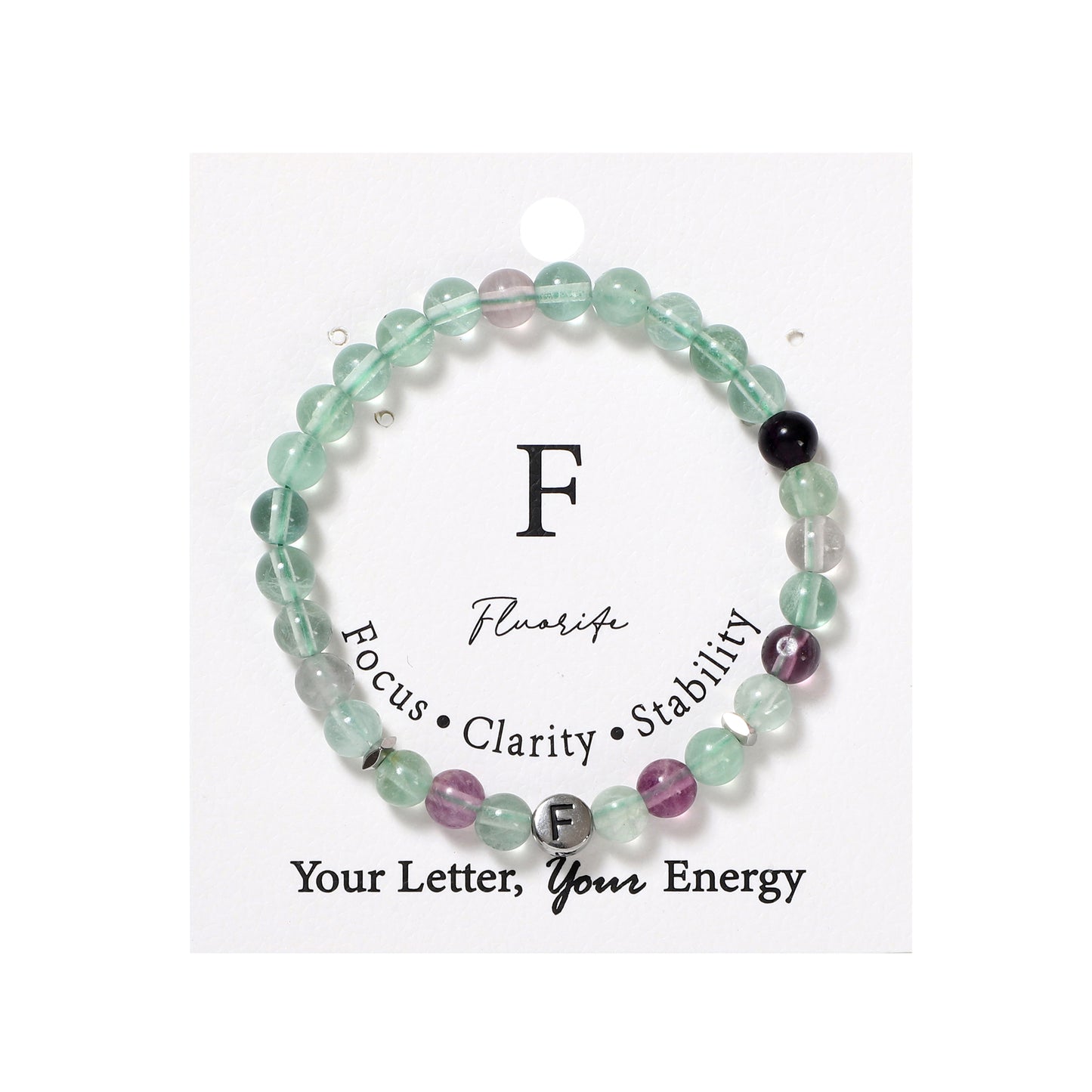 26 Letters Bracelets Natural Gemstone Beaded | Protection & Calm | Wholesale Bulk Pricing