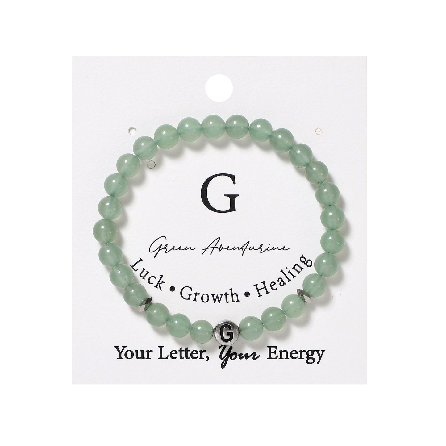 26 Letters Bracelets Natural Gemstone Beaded | Protection & Calm | Wholesale Bulk Pricing