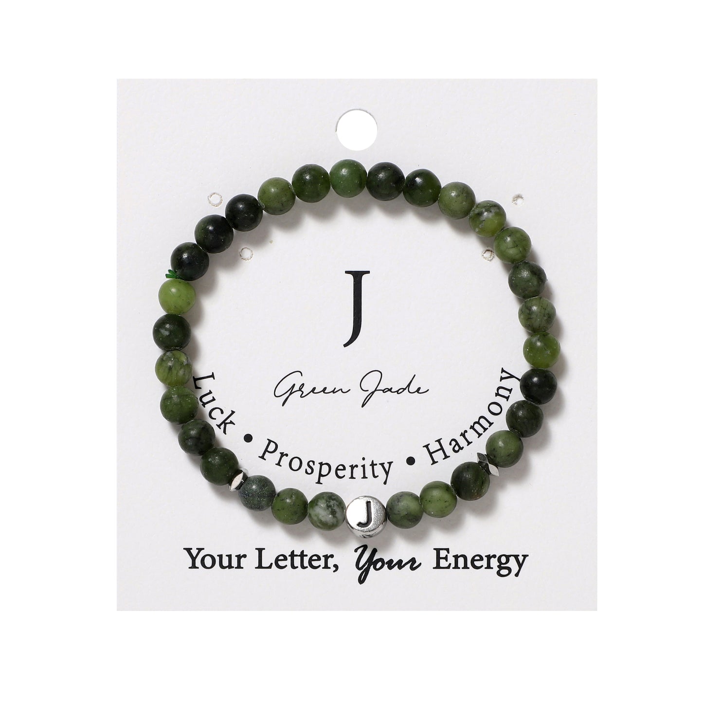 26 Letters Bracelets Natural Gemstone Beaded | Protection & Calm | Wholesale Bulk Pricing