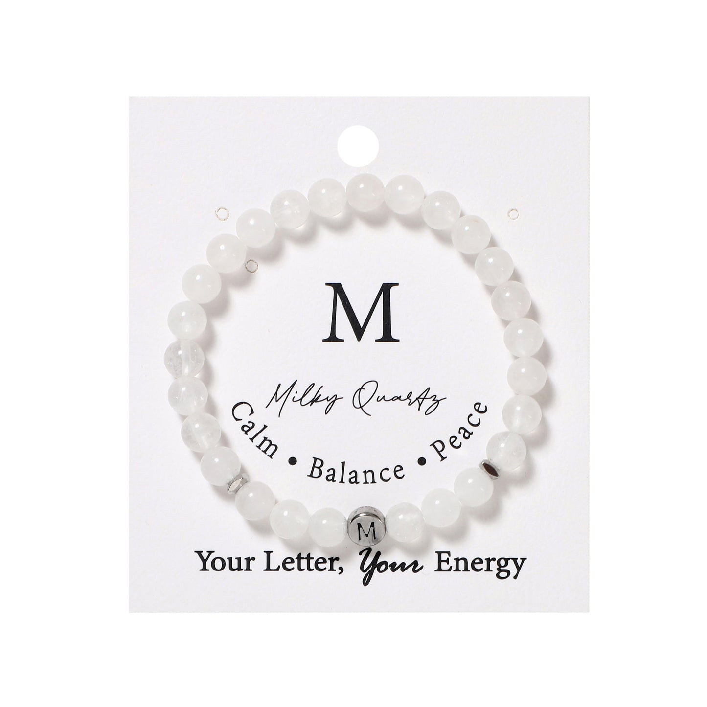 26 Letters Bracelets Natural Gemstone Beaded | Protection & Calm | Wholesale Bulk Pricing