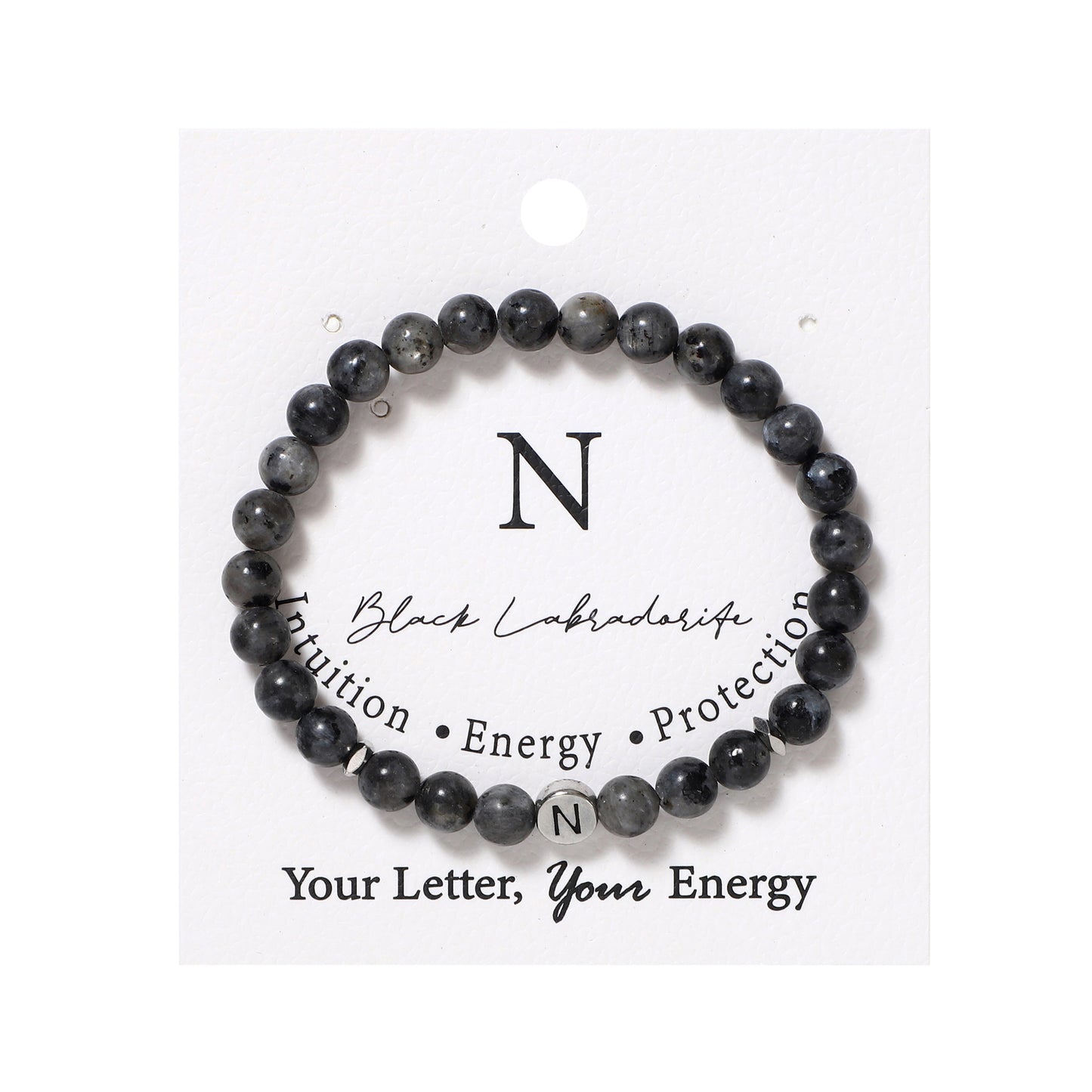26 Letters Bracelets Natural Gemstone Beaded | Protection & Calm | Wholesale Bulk Pricing