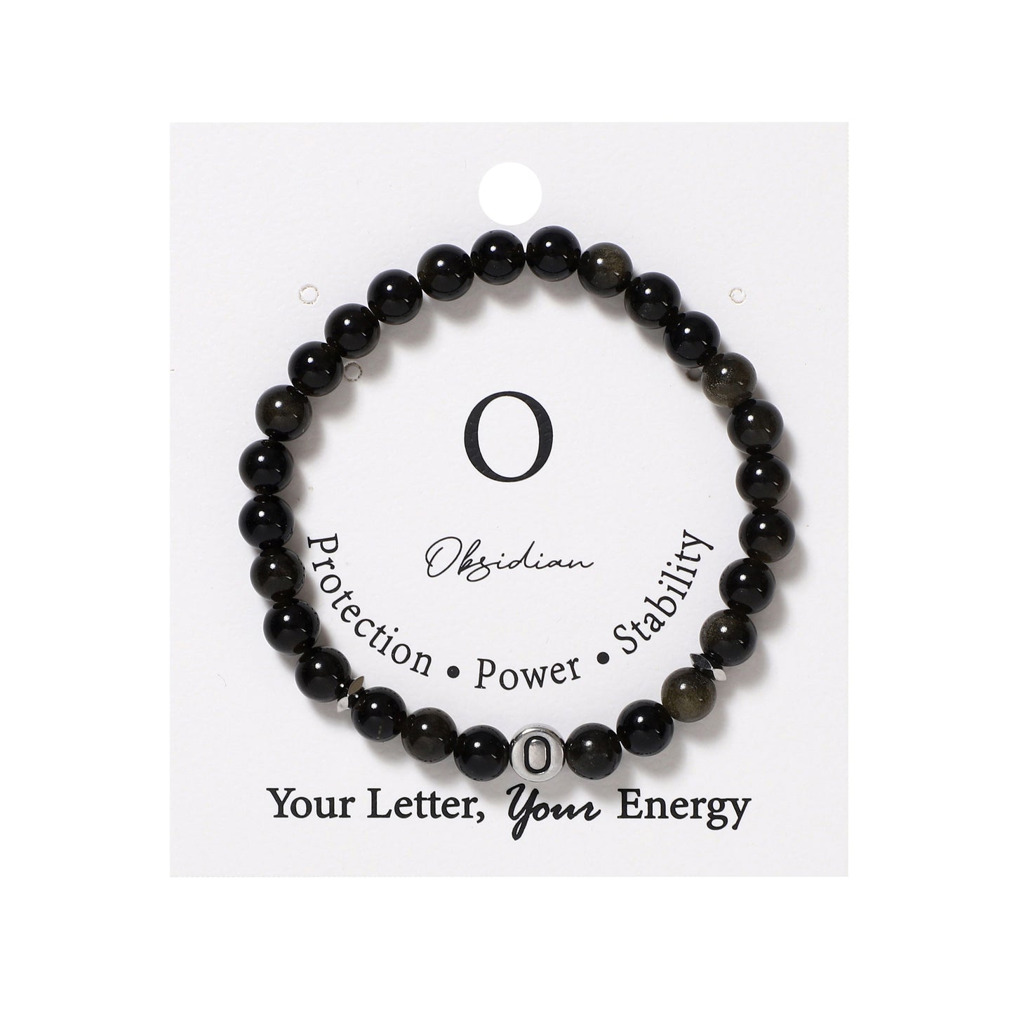 26 Letters Bracelets Natural Gemstone Beaded | Protection & Calm | Wholesale Bulk Pricing