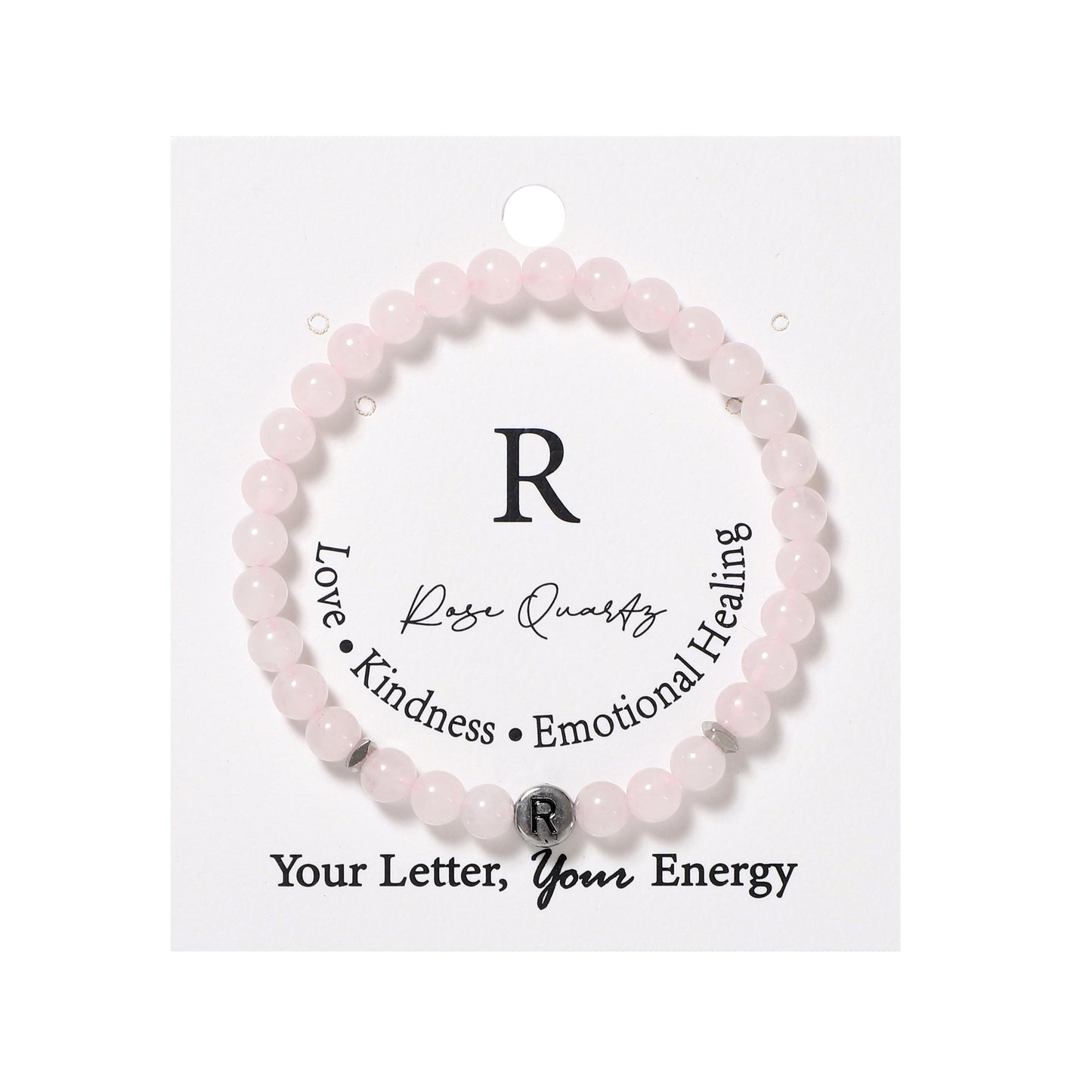 26 Letters Bracelets Natural Gemstone Beaded | Protection & Calm | Wholesale Bulk Pricing