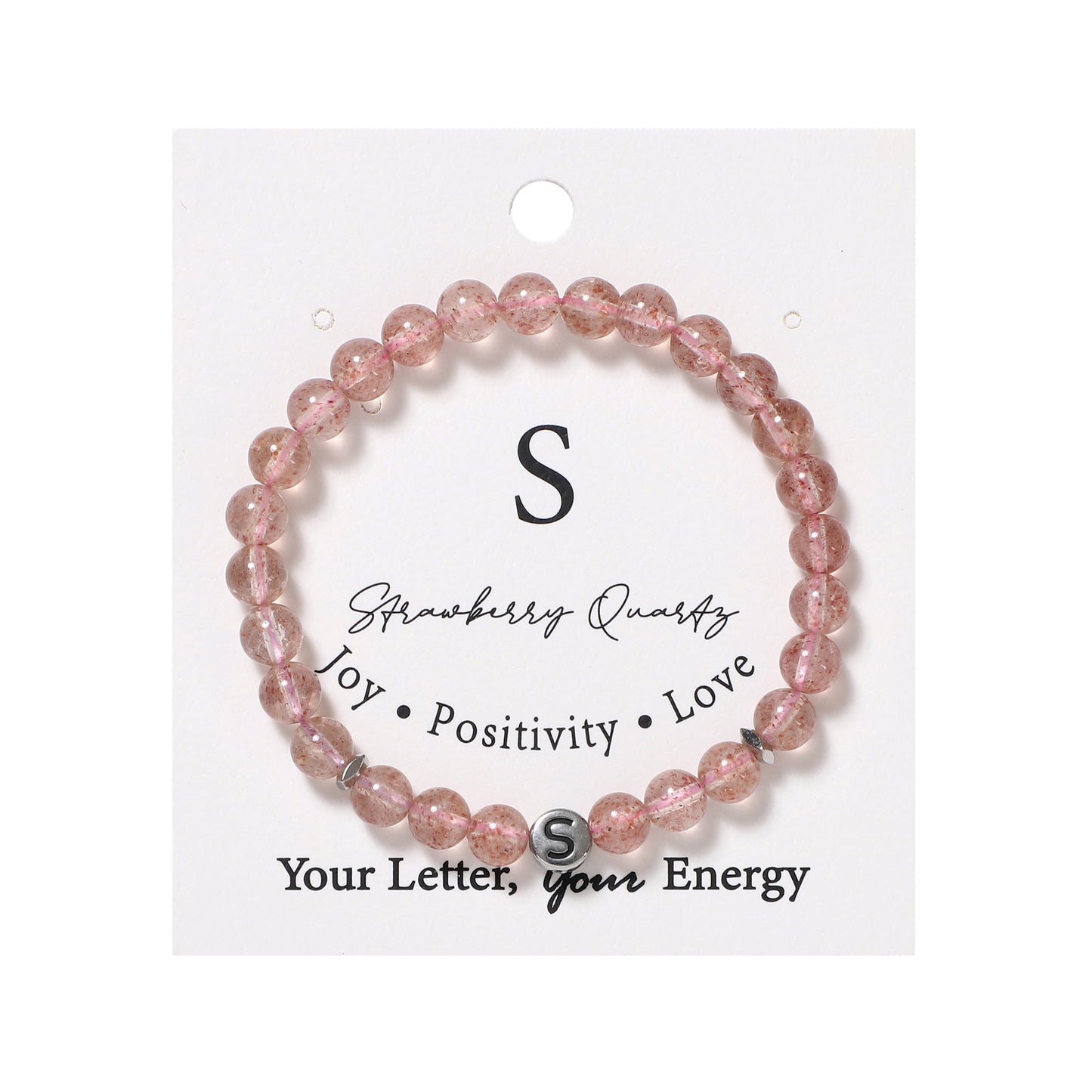 26 Letters Bracelets Natural Gemstone Beaded | Protection & Calm | Wholesale Bulk Pricing