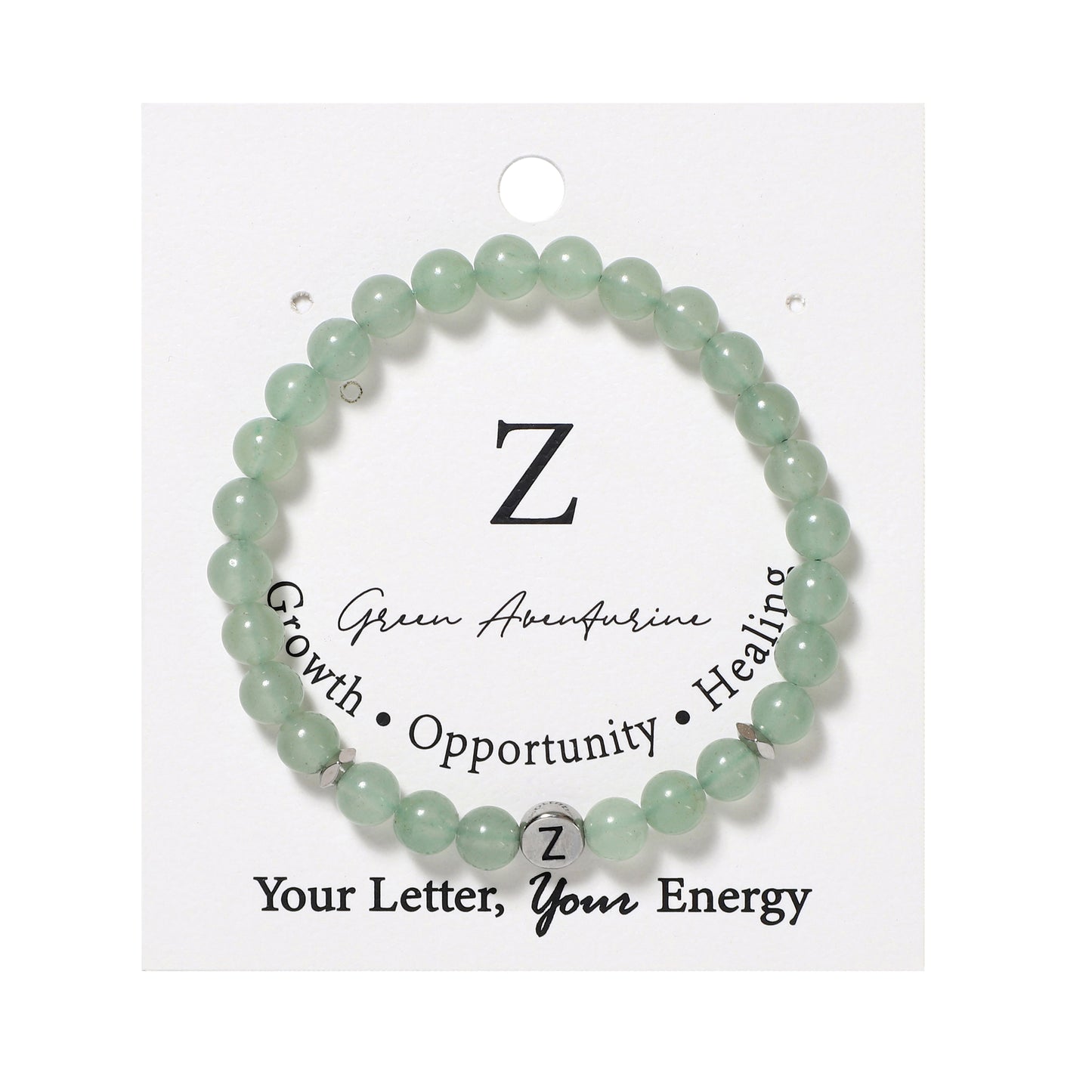 26 Letters Bracelets Natural Gemstone Beaded | Protection & Calm | Wholesale Bulk Pricing