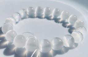 Selenite Bracelet Natural Gemstone Beaded | Protection & Clarity | Wholesale Bulk Pricing