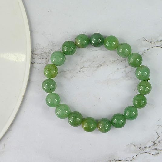 Green Jade Bracelet Natural Gemstone Beaded | Prosperity & Good Luck | Wholesale Bulk Pricing