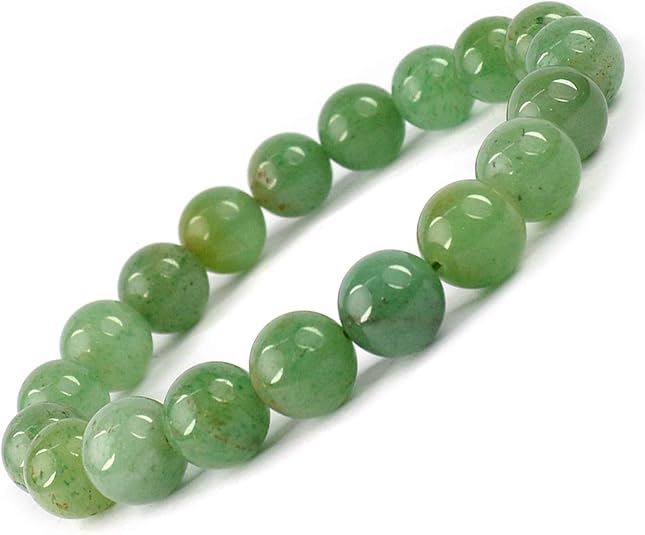 Green Jade Bracelet Natural Gemstone Beaded | Prosperity & Good Luck | Wholesale Bulk Pricing