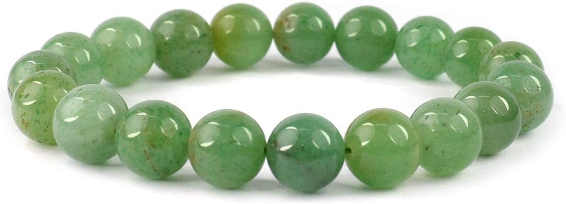 Green Jade Bracelet Natural Gemstone Beaded | Prosperity & Good Luck | Wholesale Bulk Pricing