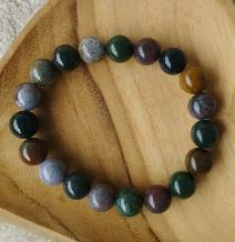 Ocean Jasper Bracelet Natural Gemstone Solid Round Beads | Happiness & Harmony | Wholesale Bulk Pricing
