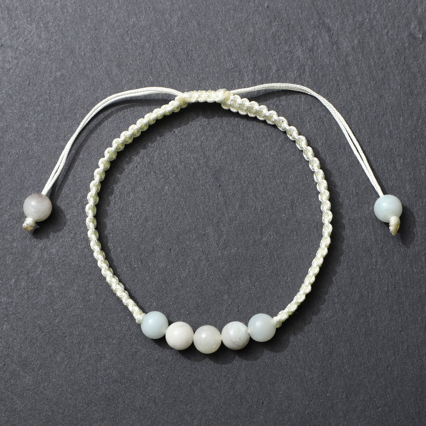 Macrame Bracelet Hand Woven Natural Gemstone Round Beads | Connection & Protection | Wholesale Bulk Pricing
