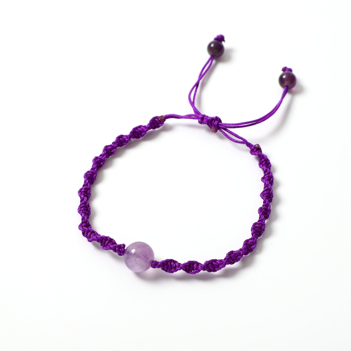 Macrame Bracelet Handcrafted Natural Gemstone Round Beads | Connection & Protection | Wholesale Bulk Pricing