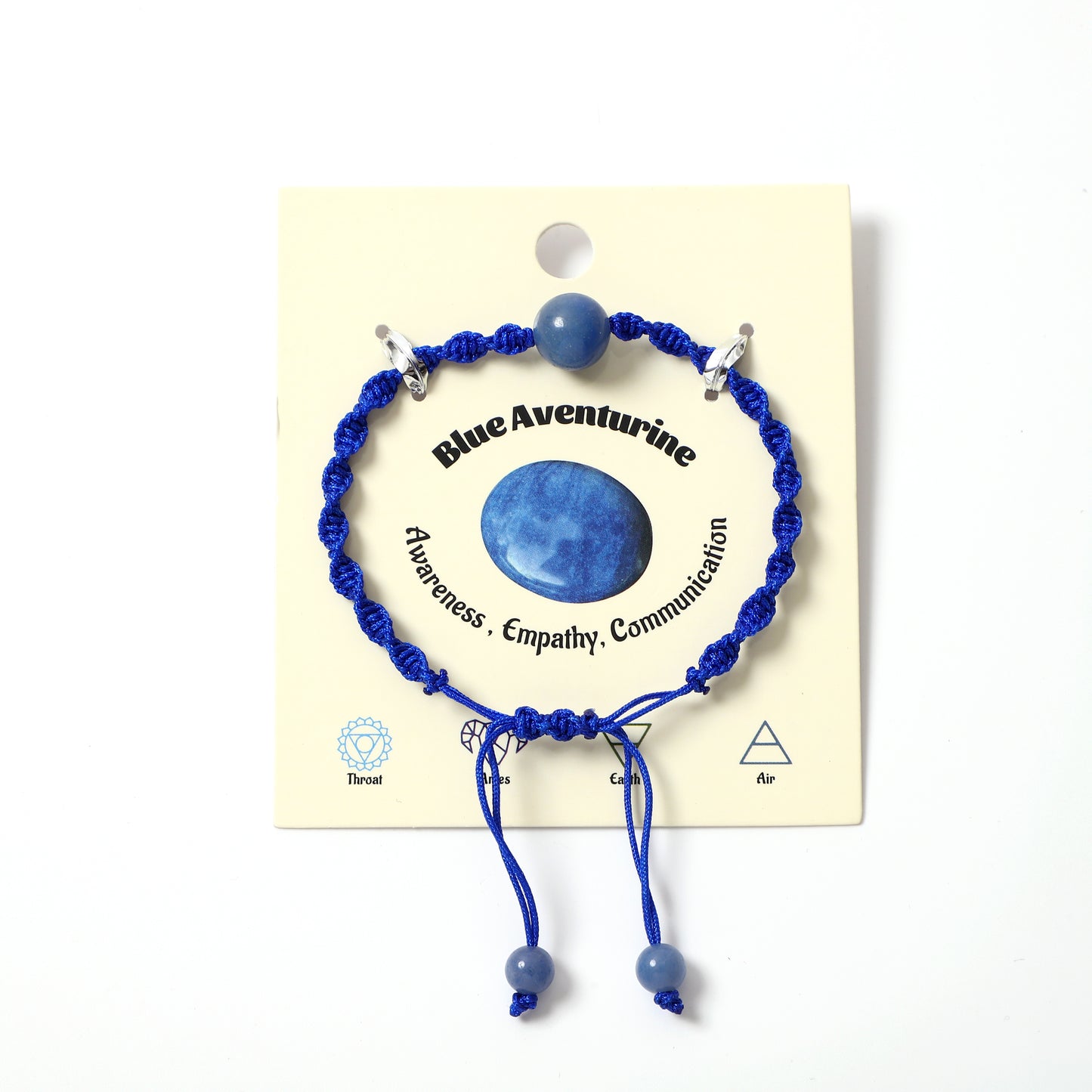 Macrame Bracelet Handcrafted Natural Gemstone Round Beads | Connection & Protection | Wholesale Bulk Pricing