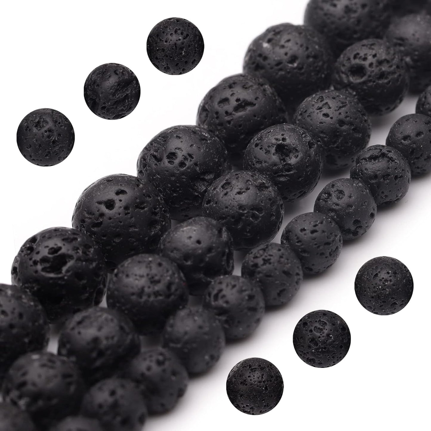 Black Lava Bracelet Natural Healing Gemstone Beaded | Grounding & Rebirth | Wholesale Bulk Pricing