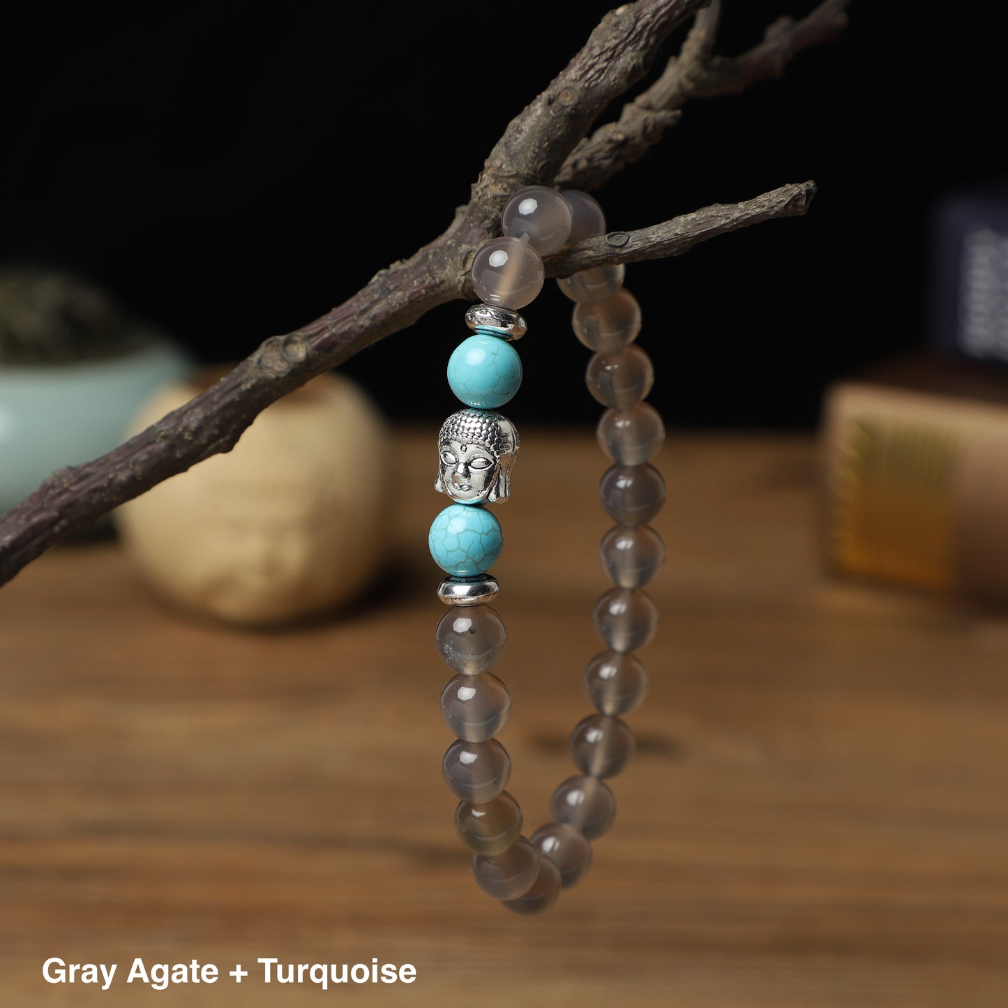 " Buddha" Bracelets ( 8mm Gemstone, Lava , Wooden beads) ROLA DIRECT BUY