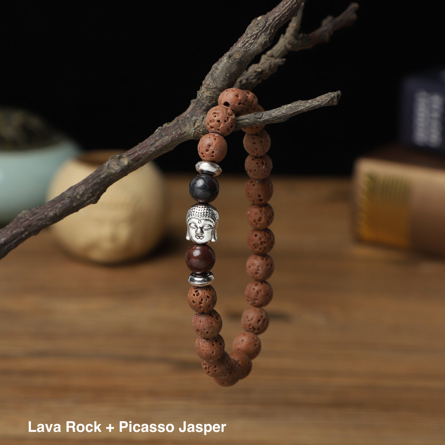 " Buddha" Bracelets ( 8mm Gemstone, Lava , Wooden beads) ROLA DIRECT BUY