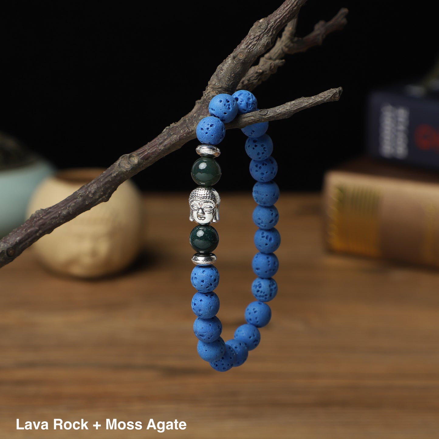 " Buddha" Bracelets ( 8mm Gemstone, Lava , Wooden beads) ROLA DIRECT BUY