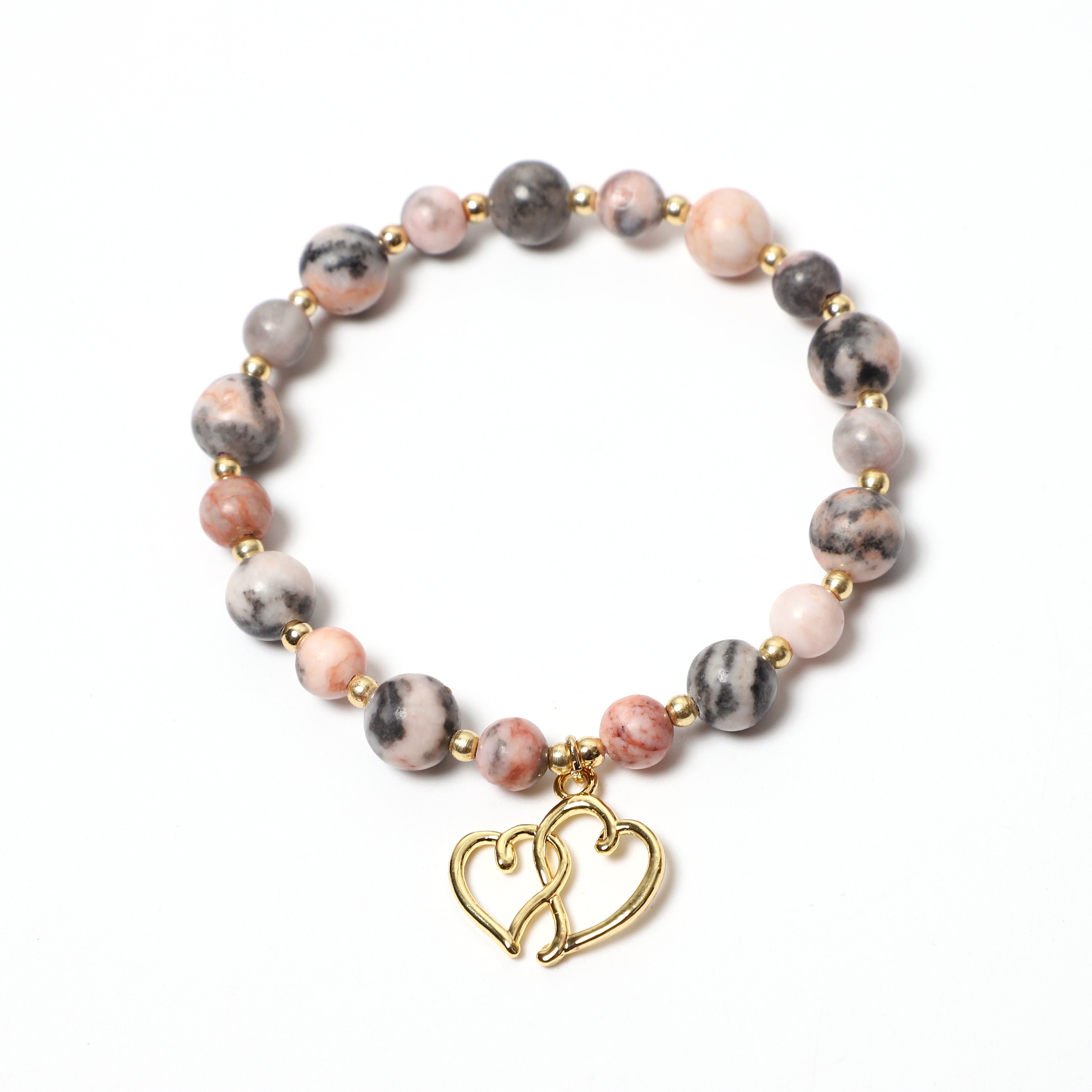 Double Heart Bracelet - Wholesale Women's and Men's Love and Style