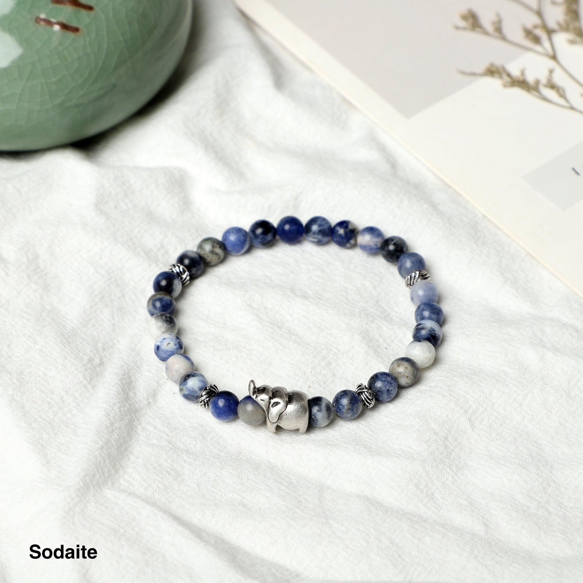 Elephant Bracelets (6mm gemstone beads) ROLA DIRECT BUY