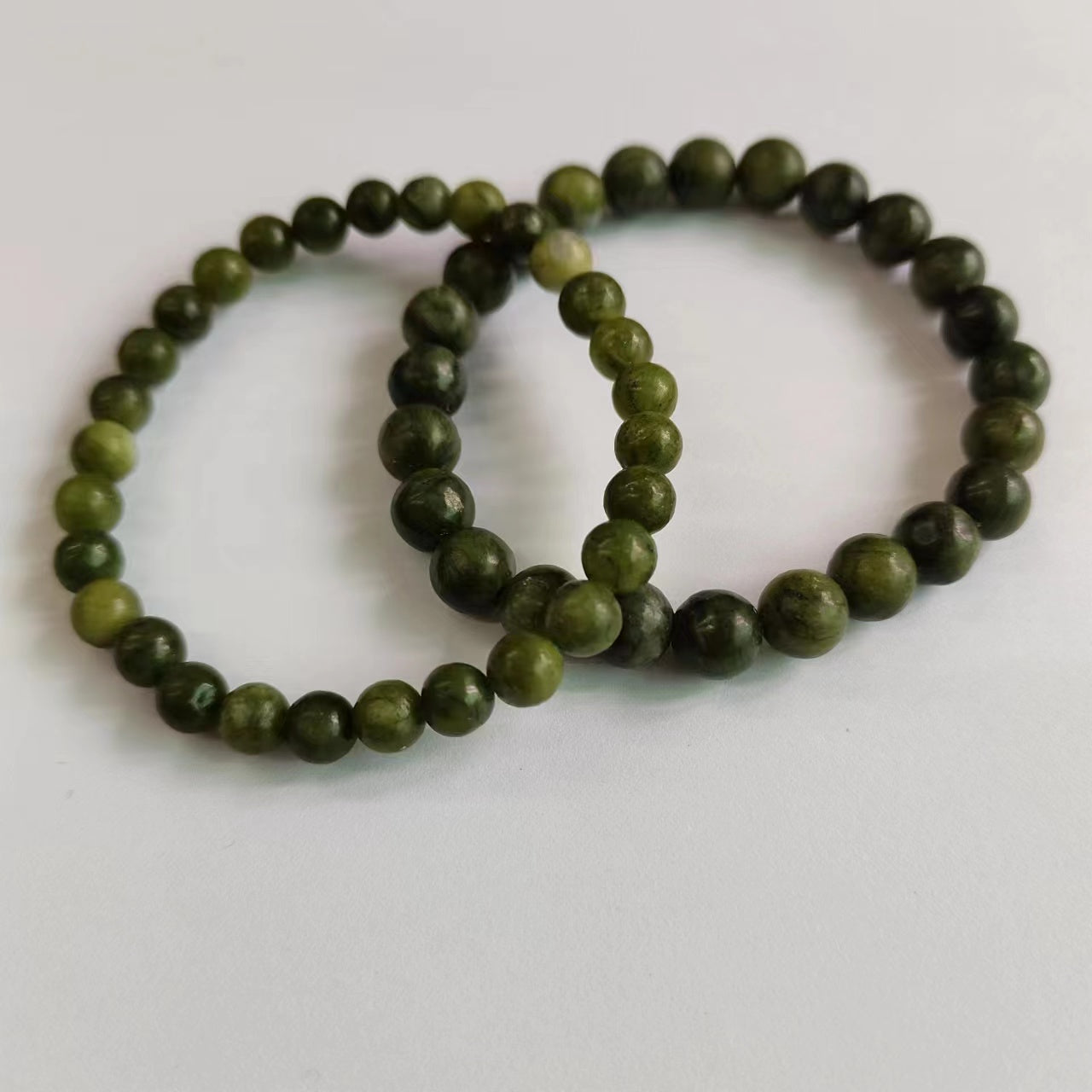 Green Jade Bracelet Natural Gemstone Beaded | Prosperity & Good Luck | Wholesale Bulk Pricing