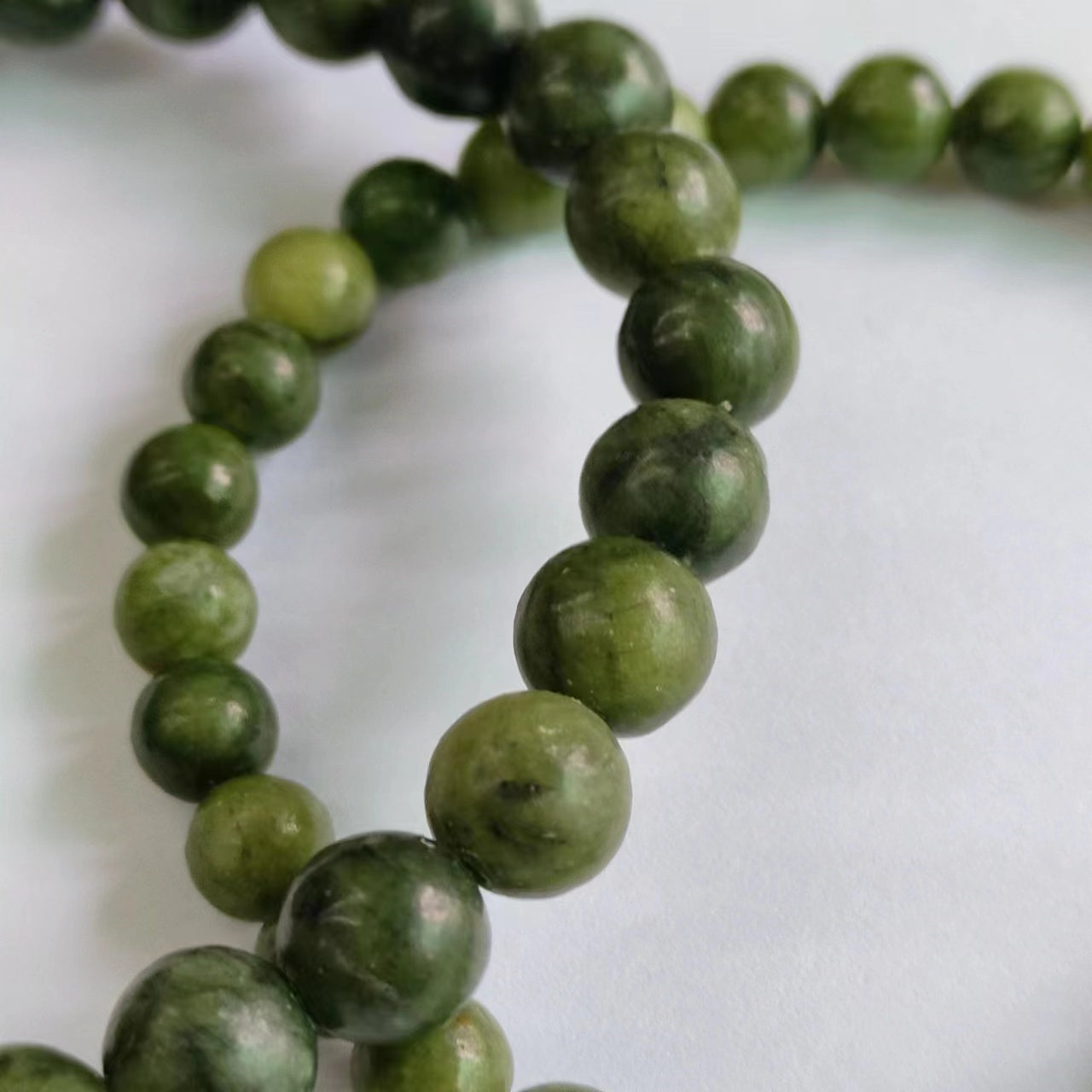 Green Jade Bracelet Natural Gemstone Beaded | Prosperity & Good Luck | Wholesale Bulk Pricing