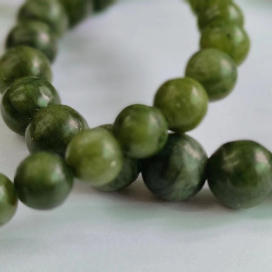 Green Jade Bracelet Natural Gemstone Beaded | Prosperity & Good Luck | Wholesale Bulk Pricing