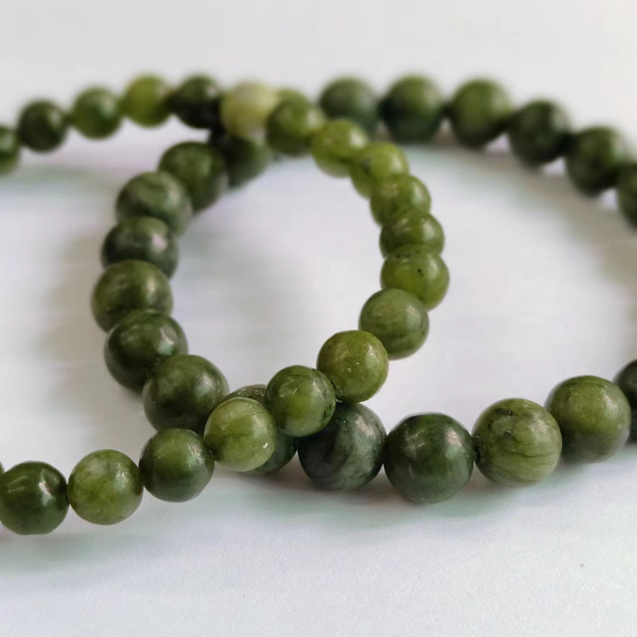 Green Jade Bracelet Natural Gemstone Beaded | Prosperity & Good Luck | Wholesale Bulk Pricing