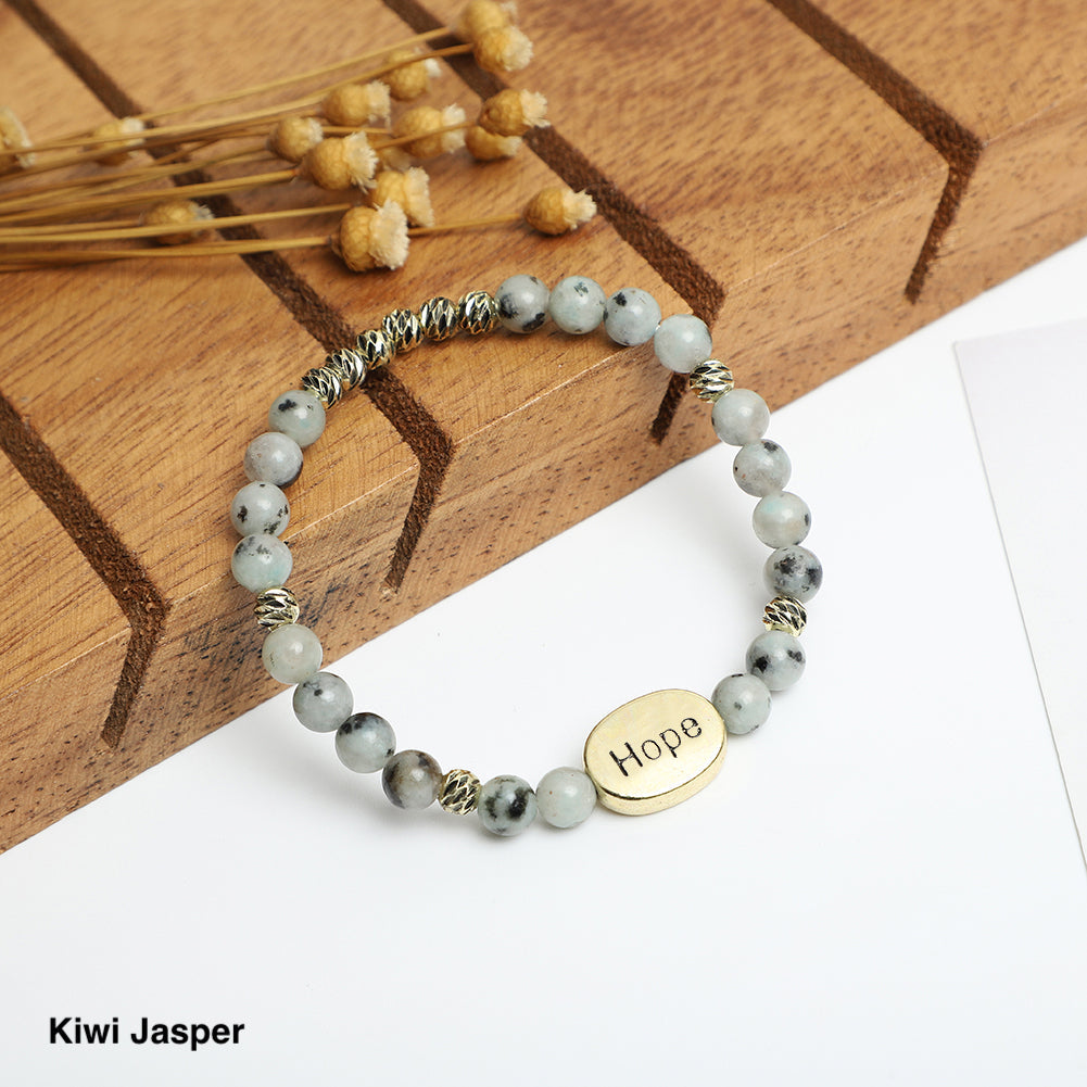 "HOPE" Gemstone Bracelets ( 6mm Gemstone beads) ROLA DIRECT BUY