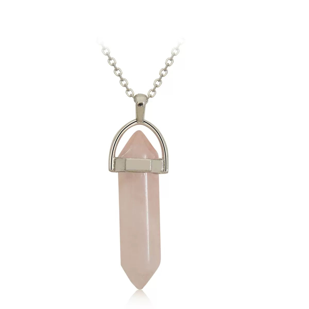 Hexagonal Natural Stone Necklace