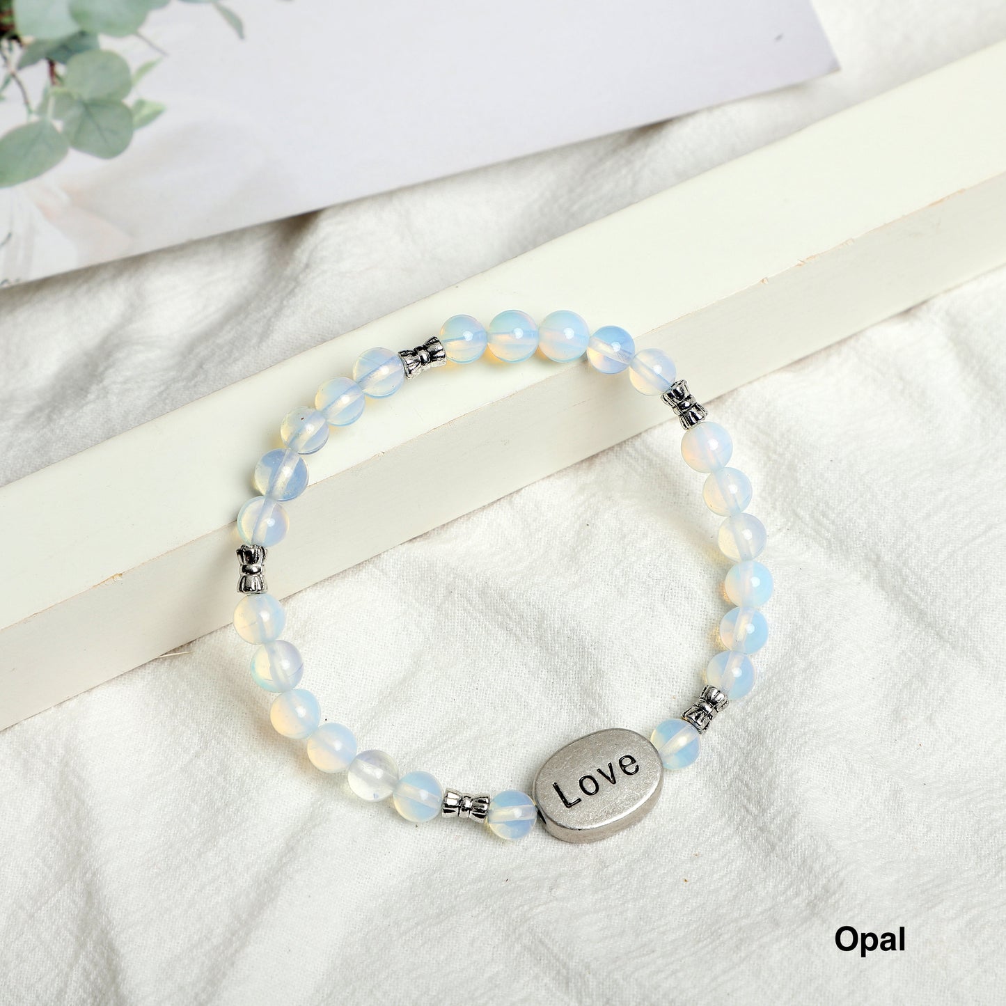 "LOVE" Bracelet ( 6mm gemstone) ROLA DIRECT BUY