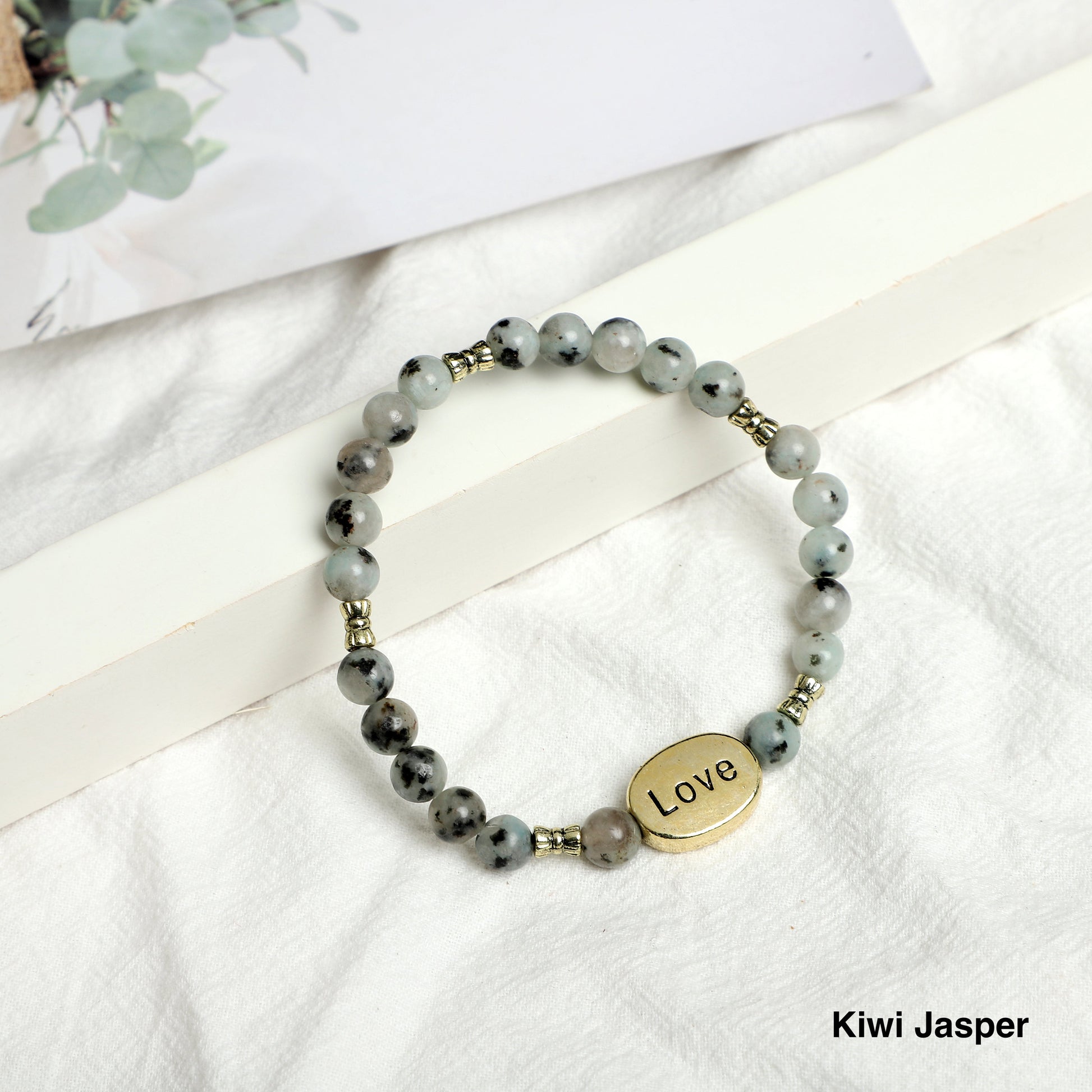 "LOVE" Bracelet ( 6mm gemstone) ROLA DIRECT BUY