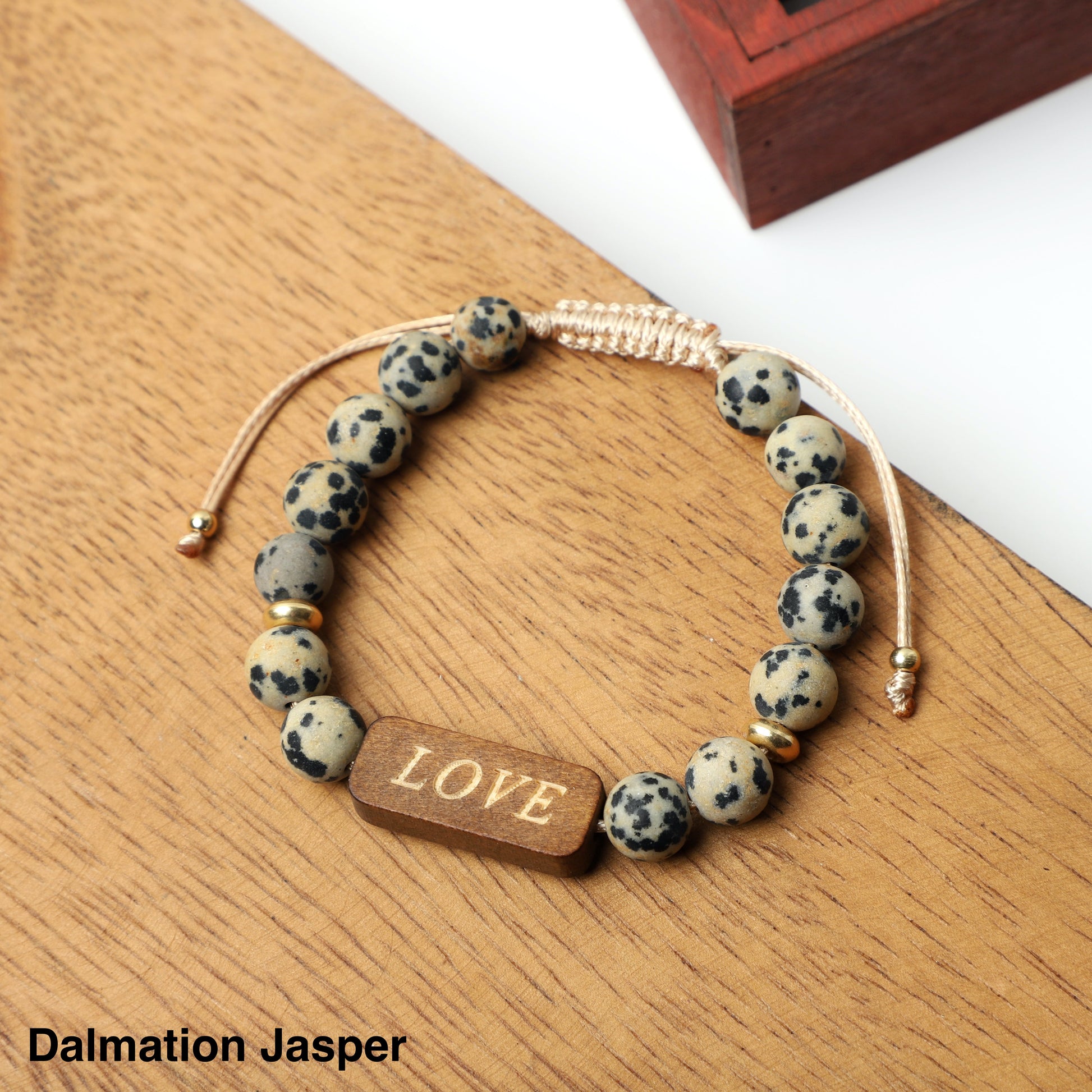 "LOVE" Bracelets  (8mm Lava Rock, Wooden, gemstone beads) ROLA DIRECT BUY