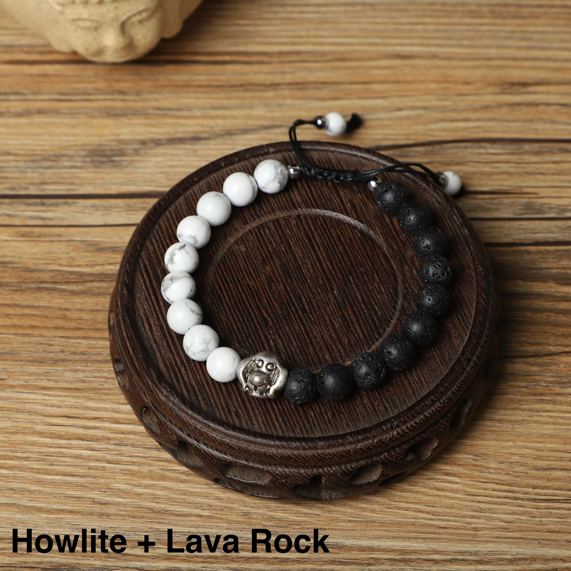 Labrador Bracelets (Mix 8mm Lava Rock, gemstone beads) ROLA DIRECT BUY