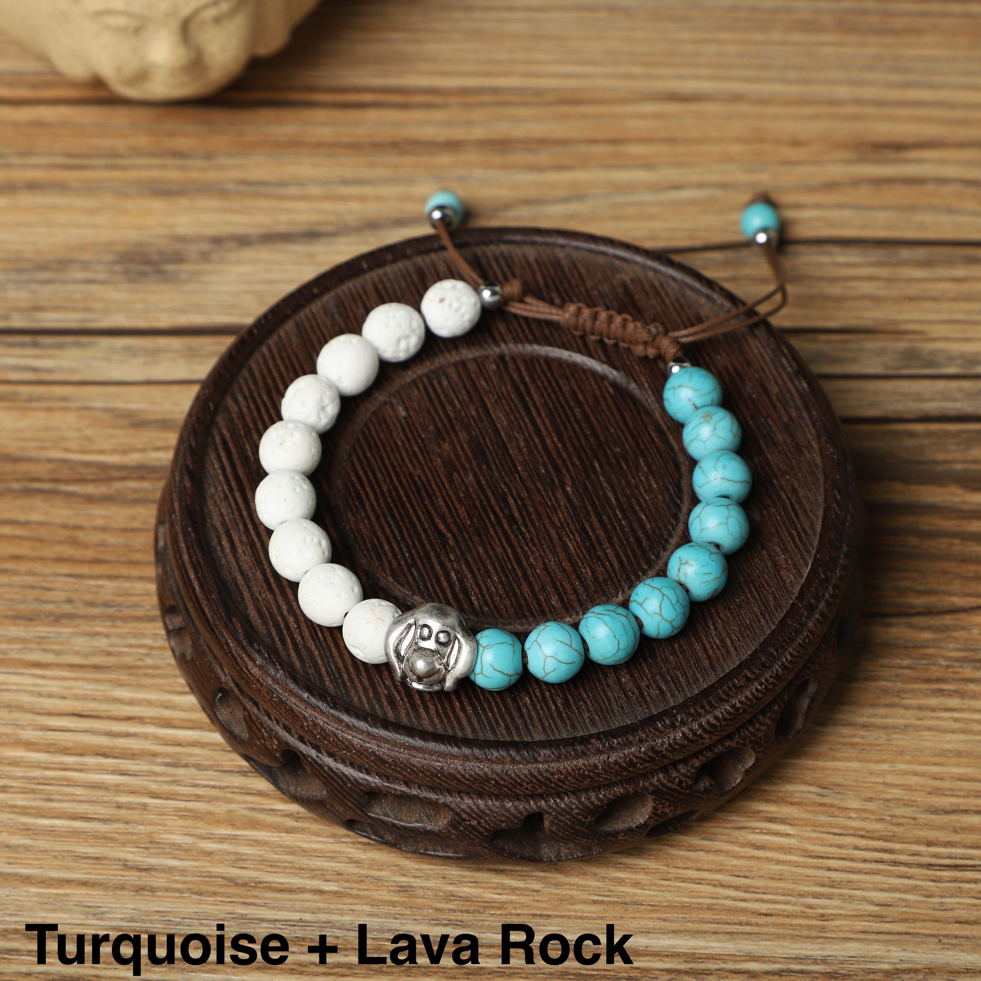 Labrador Bracelets (Mix 8mm Lava Rock, gemstone beads) ROLA DIRECT BUY