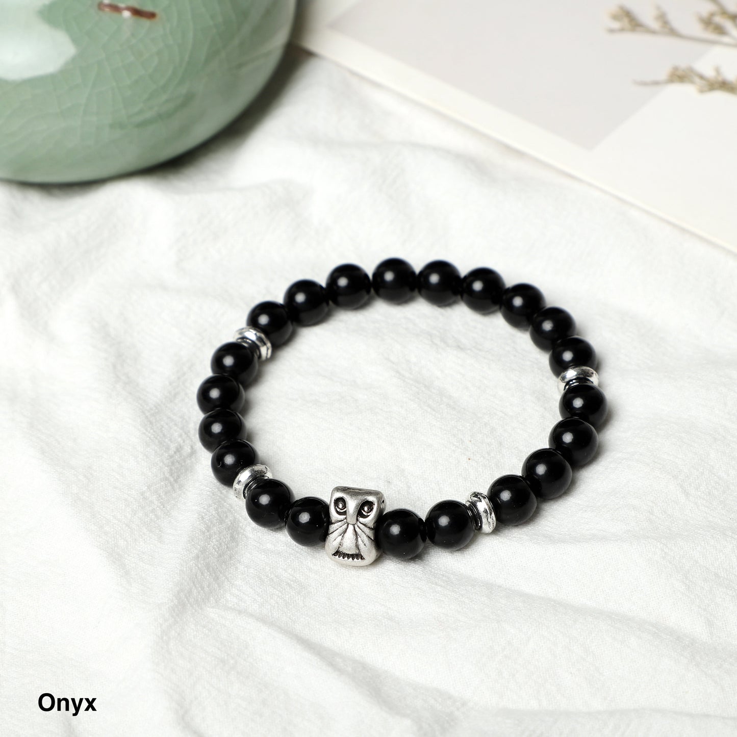 OWL Bracelets (8mm Gemstone beads ) ROLA DIRECT BUY