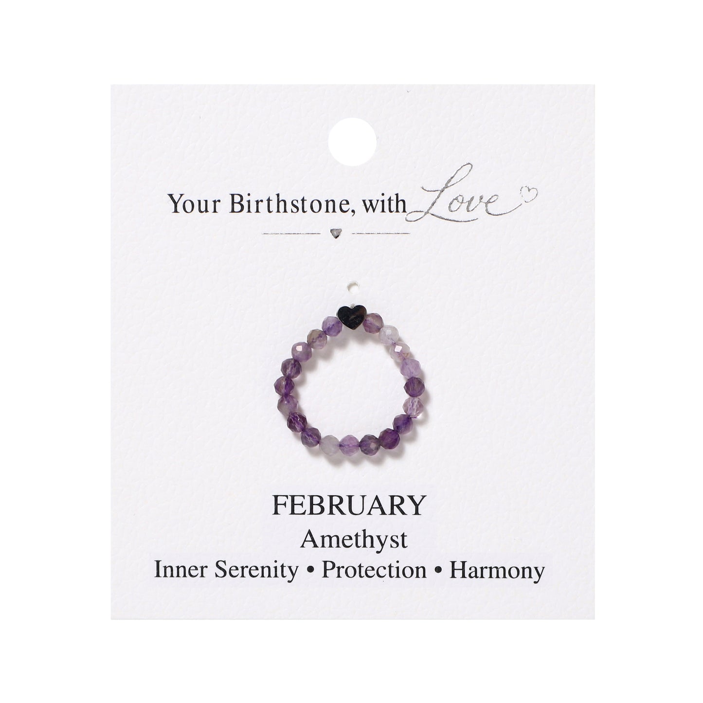 12 Styles Birthstone Rings Natural Gemstone Beaded | Love & Protection | Wholesale Bulk Pricing