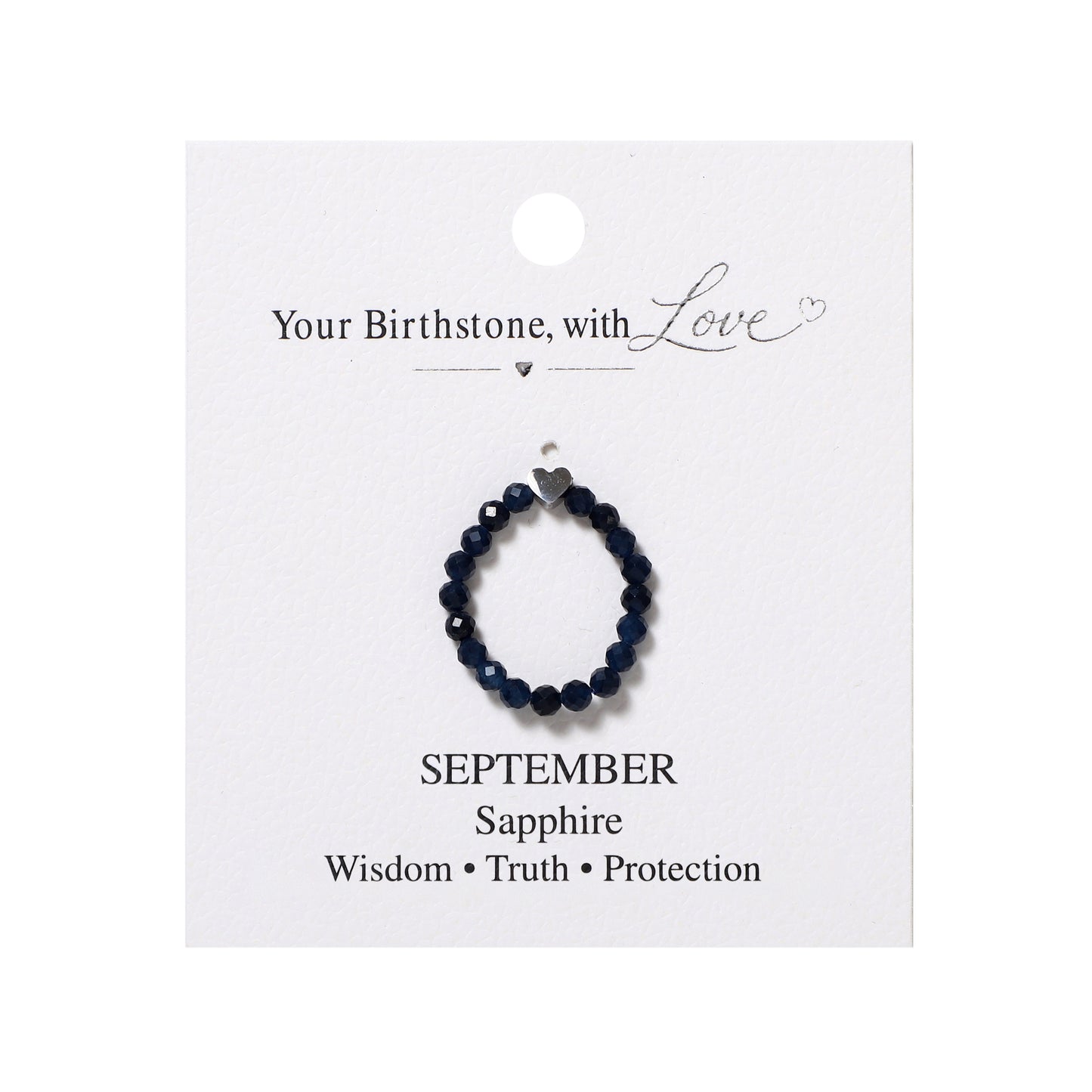 12 Styles Birthstone Rings Natural Gemstone Beaded | Love & Protection | Wholesale Bulk Pricing