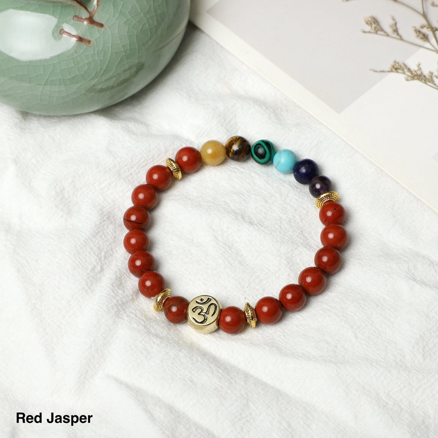 SEVEN CHAKRAS Bracelet ( 8mm Gemstone beads) ROLA DIRECT BUY