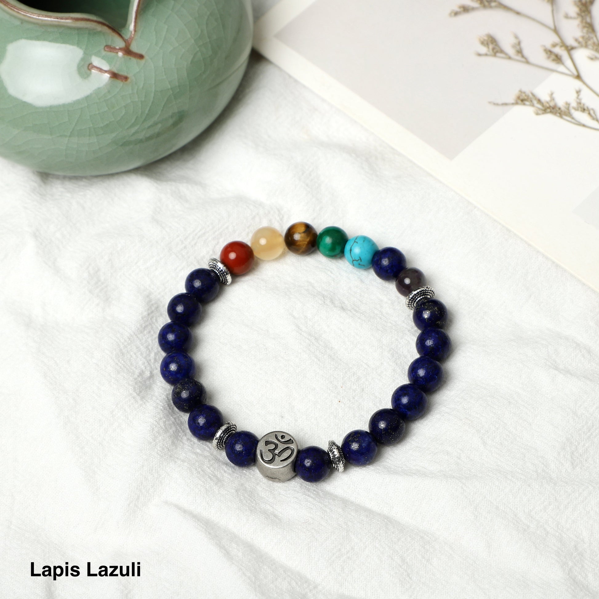 SEVEN CHAKRAS Bracelet ( 8mm Gemstone beads) ROLA DIRECT BUY