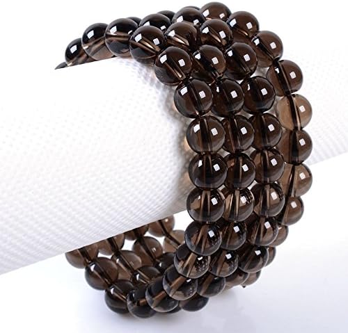 Smoky Quartz Bracelet Natural Gemstone Beaded | Grounding & Protection | Wholesale Bulk Pricing