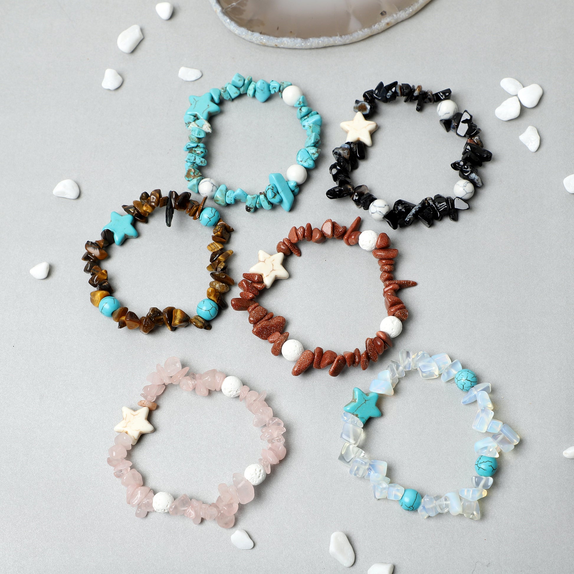 "Star' Star" Bracelets (Chips stones ) ROLA DIRECT BUY