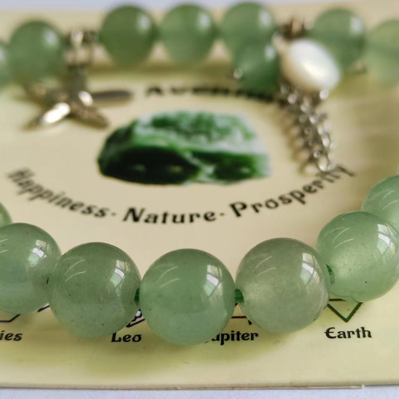 Starfish Charm Bracelet Natural Gemstone Beaded |  Hope & Regeneration | Wholesale Bulk Pricing