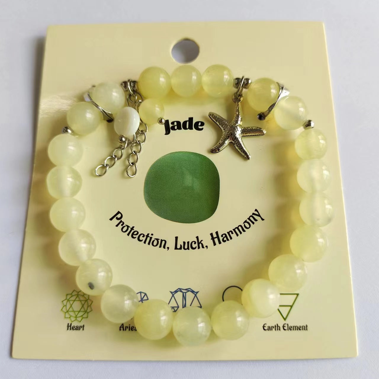 Starfish Charm Bracelet Natural Gemstone Beaded |  Hope & Regeneration | Wholesale Bulk Pricing