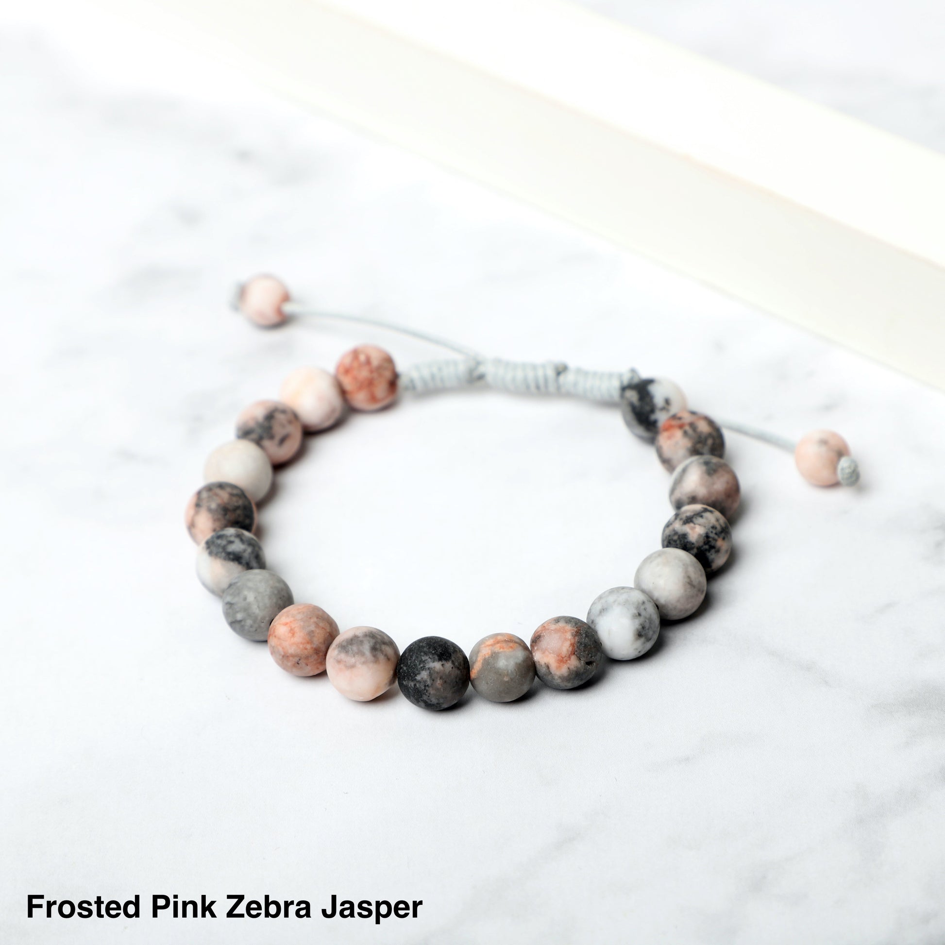 Weaved Pink Zebra Jasper Bracelet ROLA DIRECT BUY