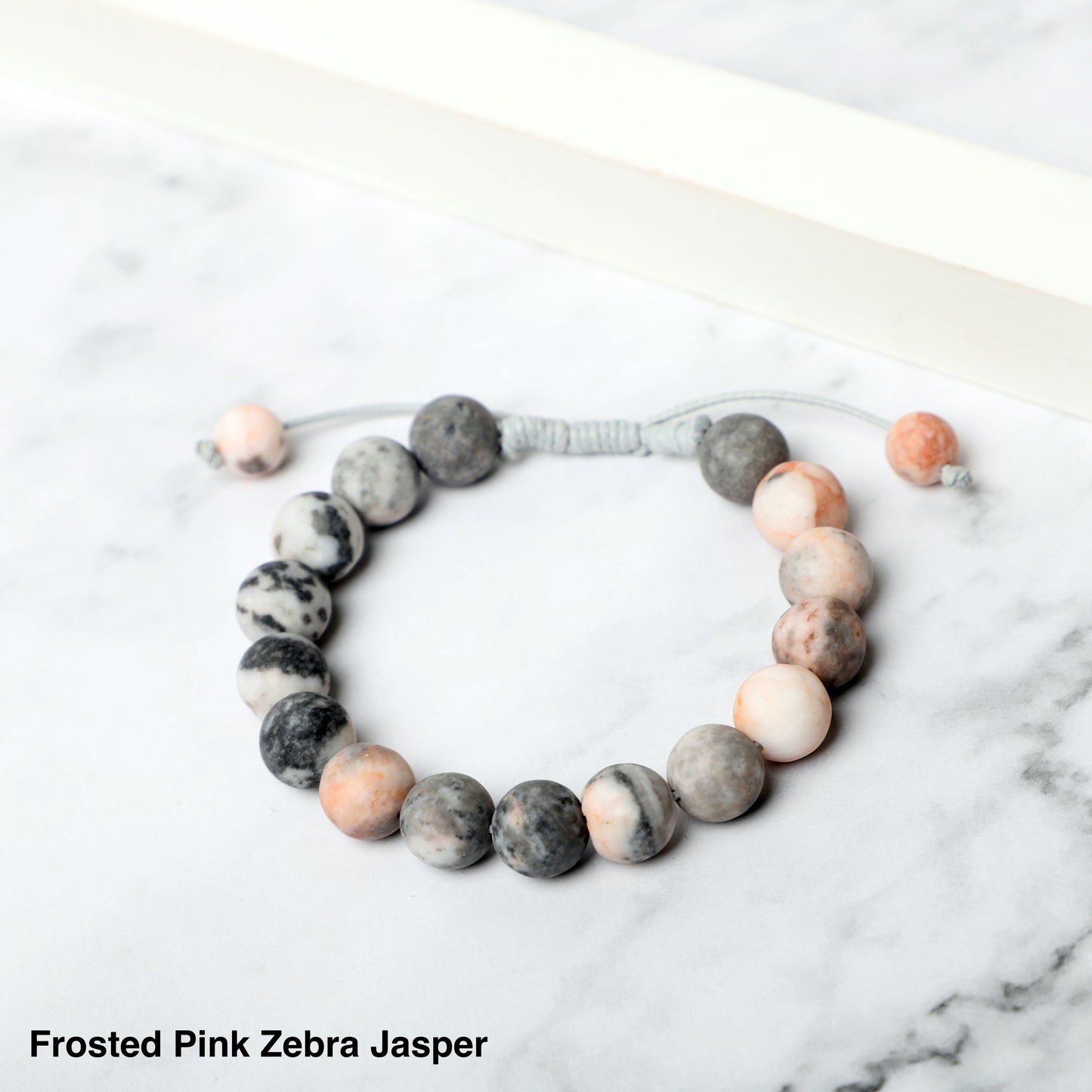 Weaved Pink Zebra Jasper Bracelet ROLA DIRECT BUY